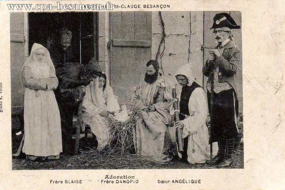 LA CRÈCHE A St-CLAUDE-BESANÇON - Adoration - Frère BLAISE - Frère DANOPIO - Sœur ANGÉLIQUE
